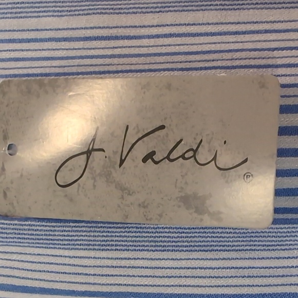 J Valdi Beach Pants White/Blue Stripe L NWT - Picture 6 of 7